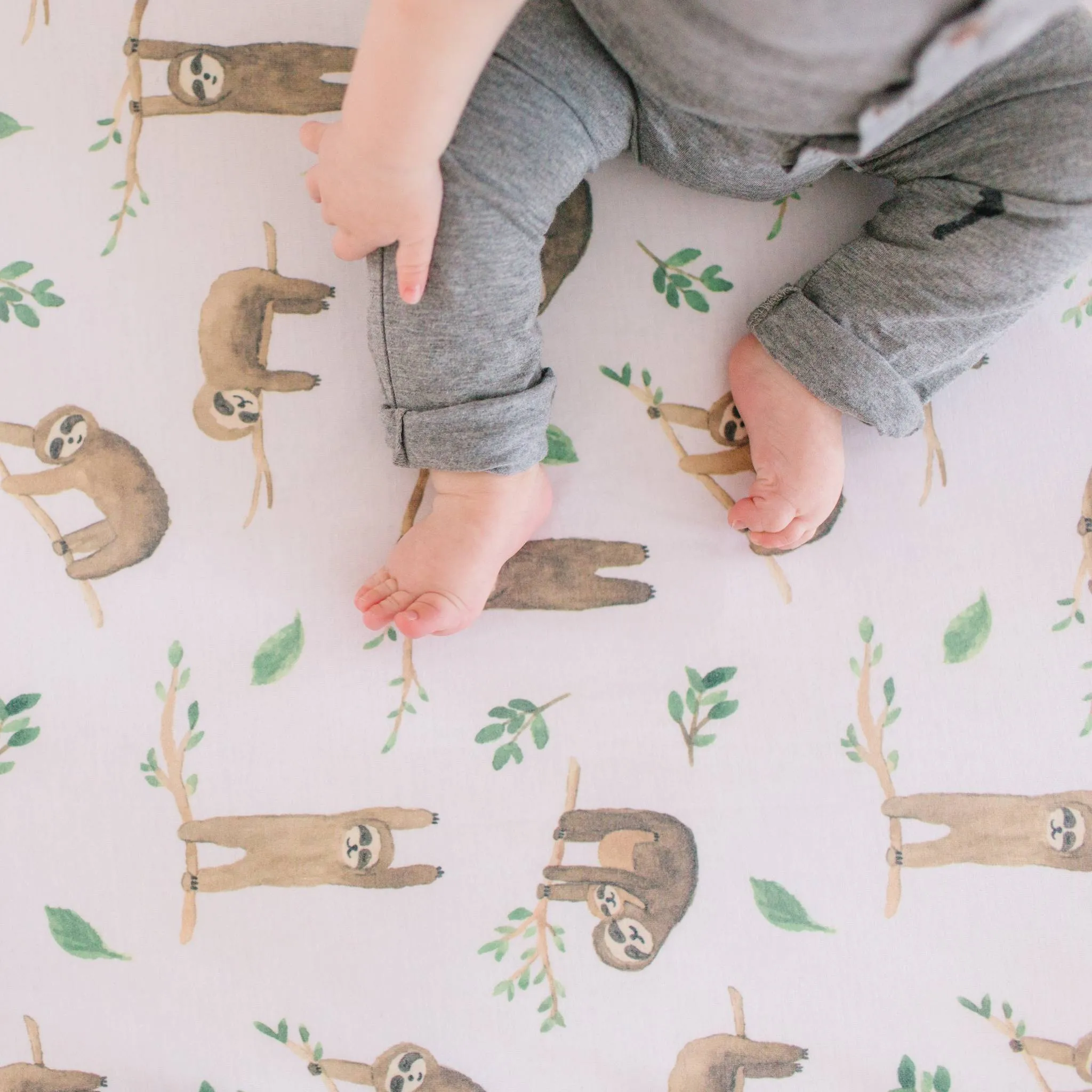 Premium Knit Fitted Crib Sheet - Noah