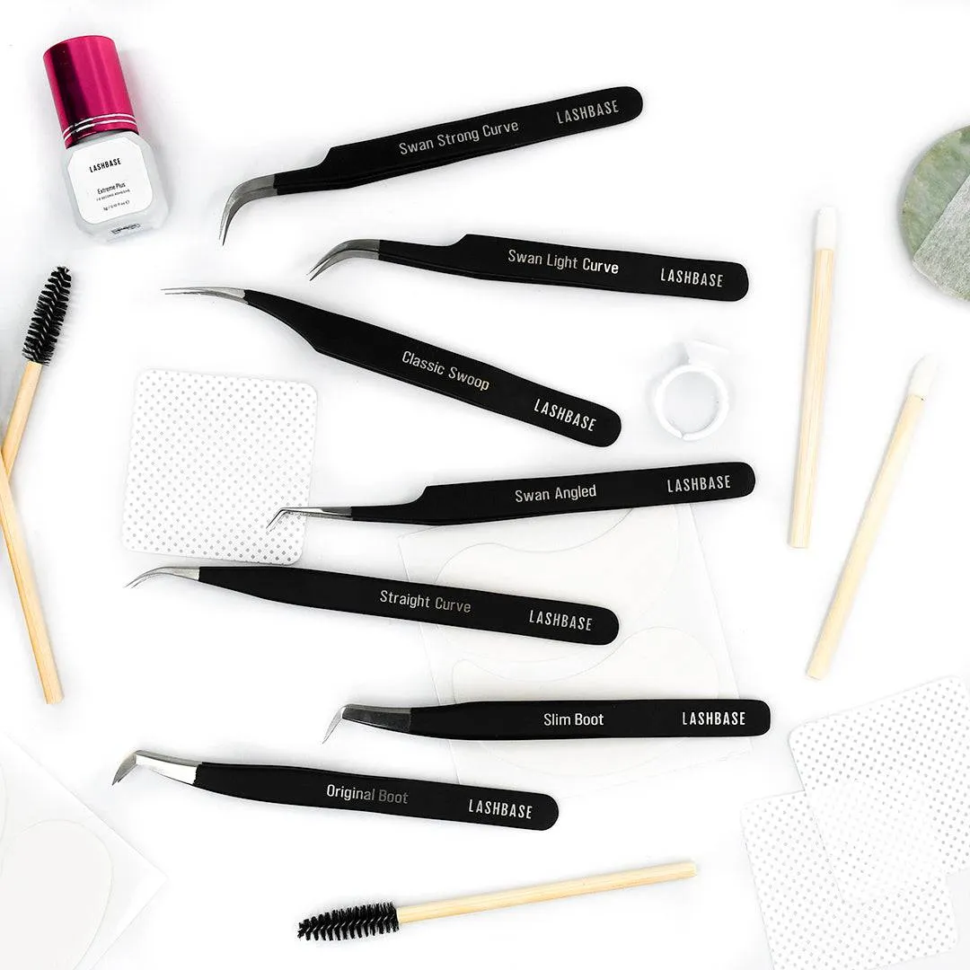 Premium Swan Angled Tweezers