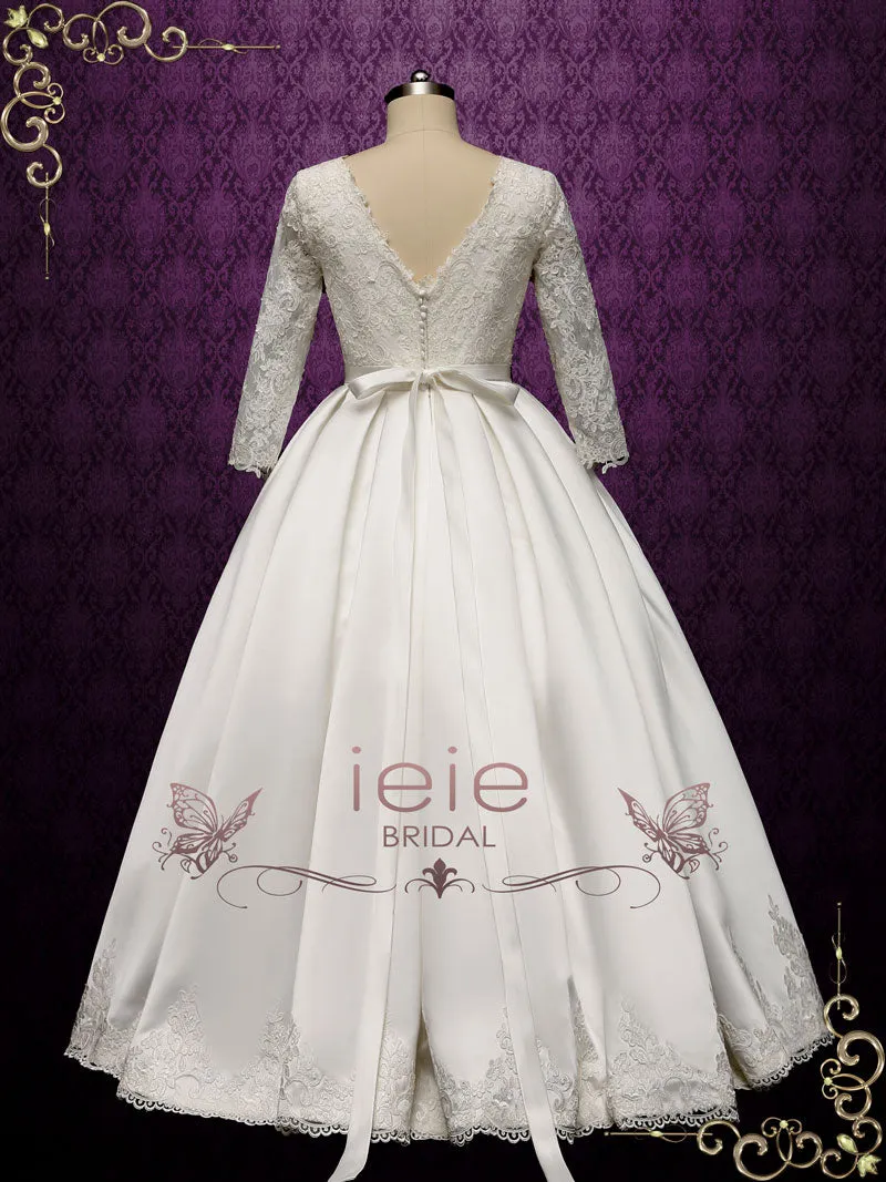 Princess Ball Gown Wedding Dress with Sleeves | Nora
