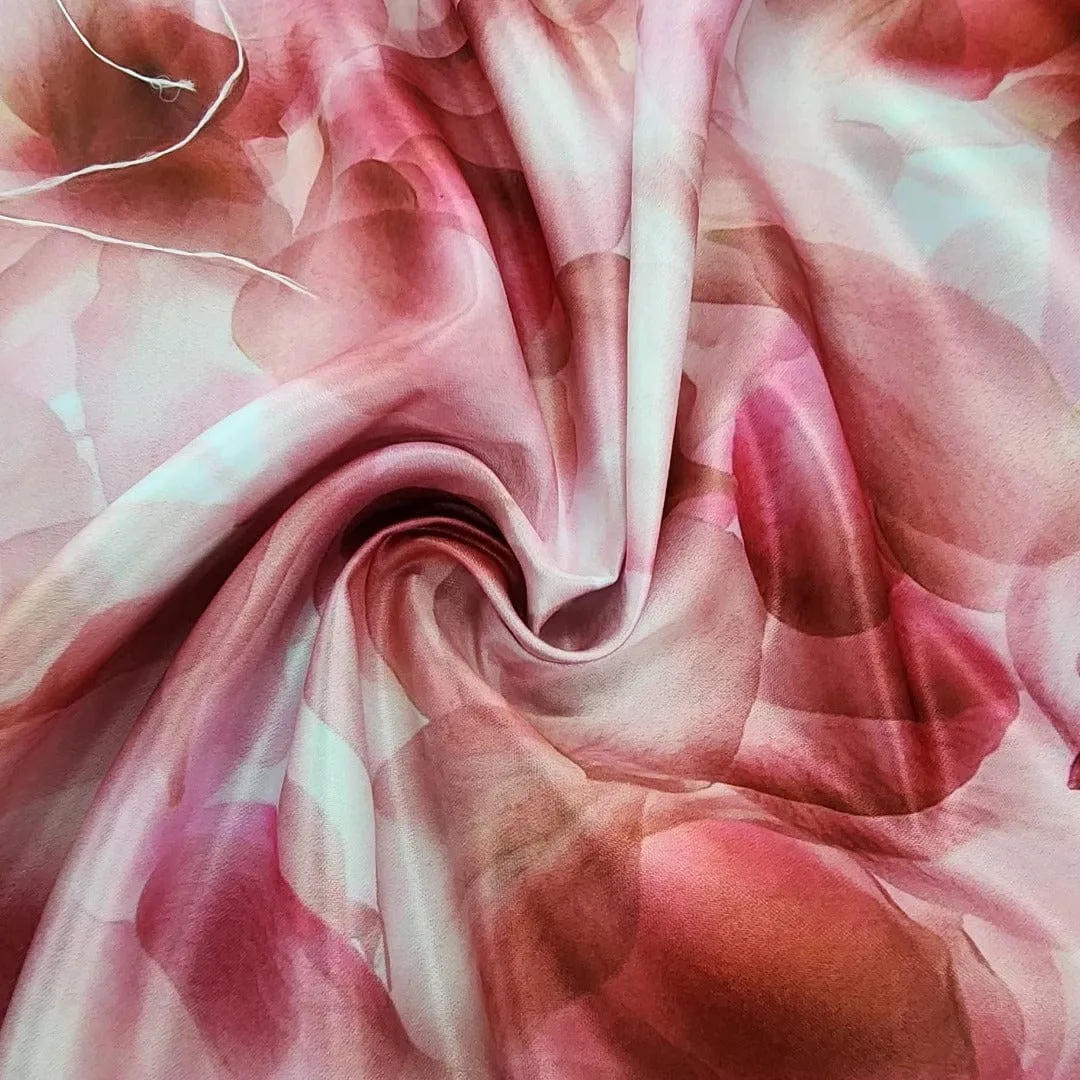 Printed Digital Duchess Satin Fabric 150 cm