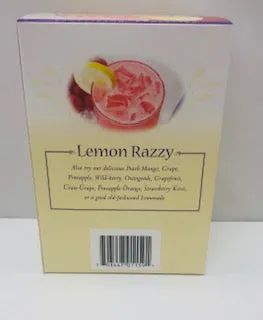 Proti Health Lemon Razzy Protein Fruit Drink Powder - 7 servings - only 70 calories - 15g protein