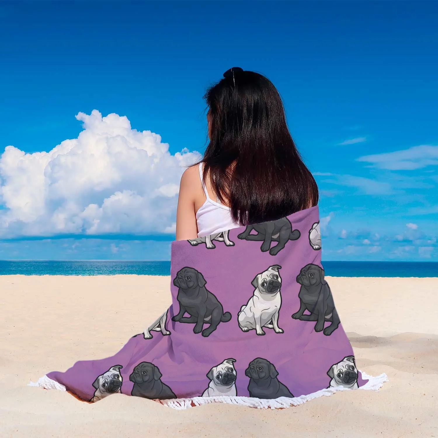 Pug Beach Blanket