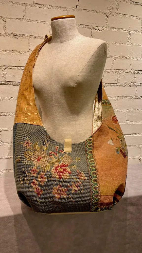 "BLUE BEAUTY"  Vintage Crossbody Handbag
