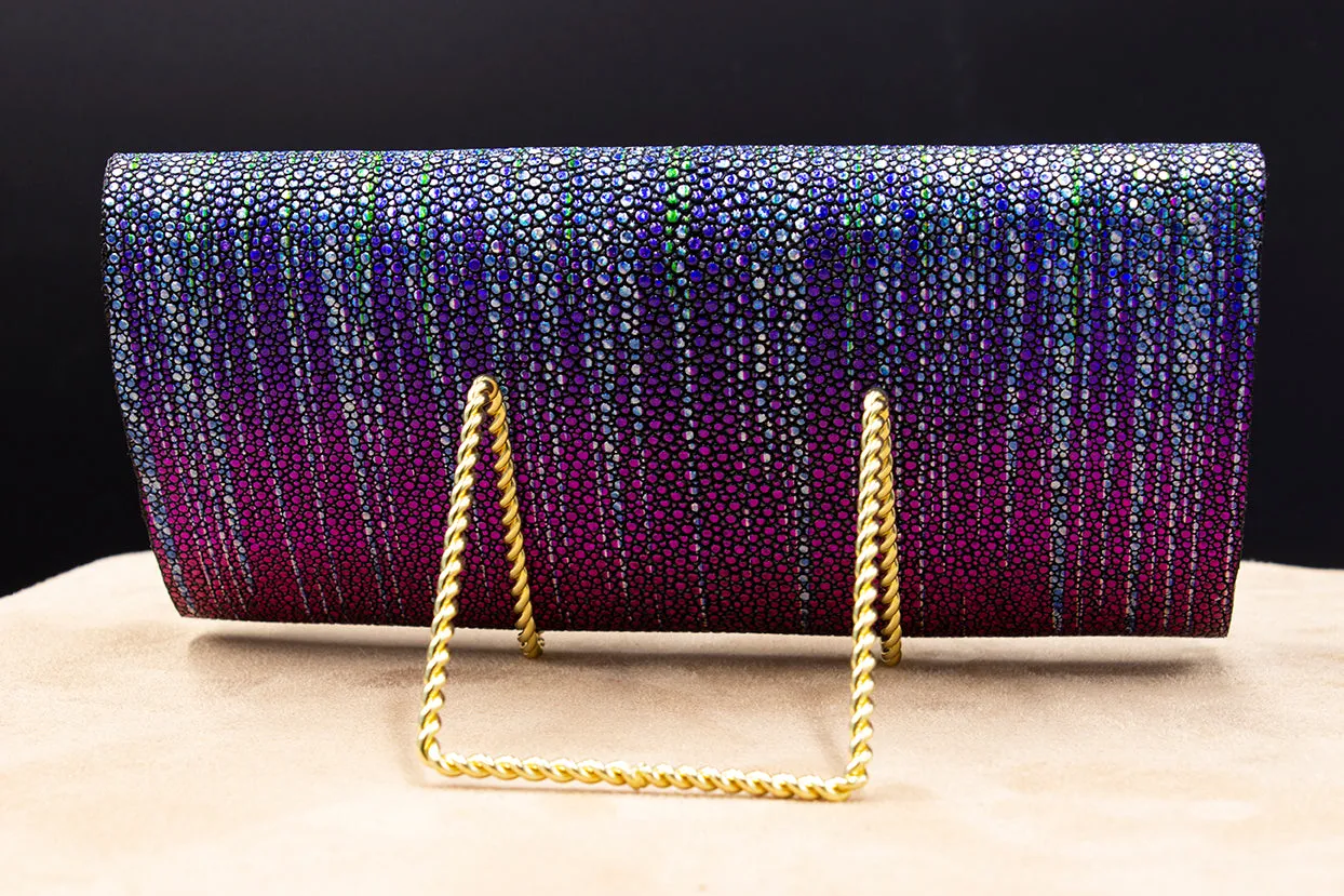 Rainbow Stingray Clutch Wallet