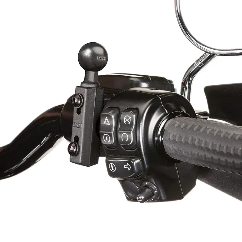 RAM Motorcycle Bar Base with 1" Ball (RAM-B-309-1U)