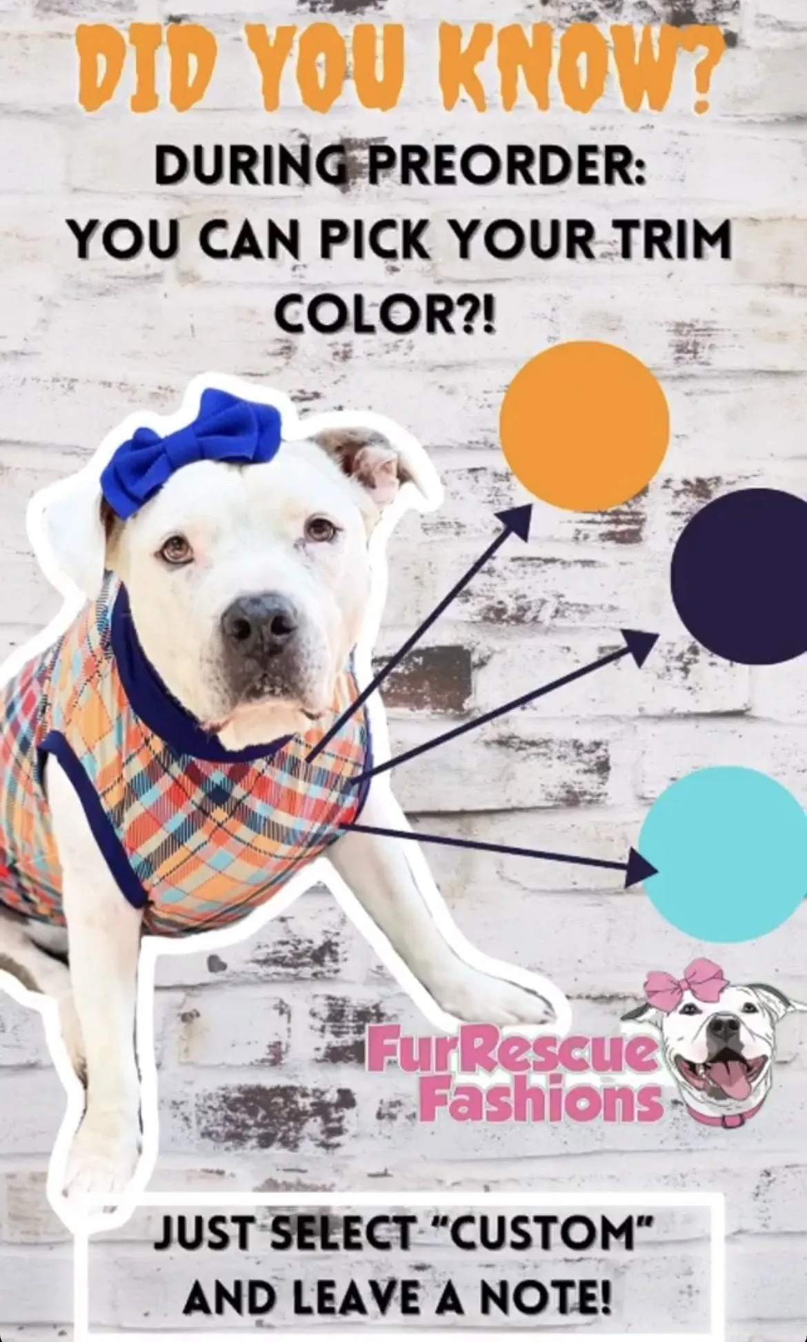 Ready, Set... Glow - Dog Pajama with Mustard Neck & Trim/Sleeves