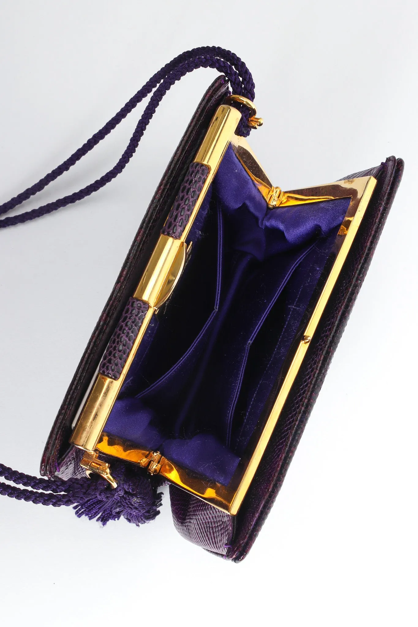 Reptile Leather Mini Clutch Bag