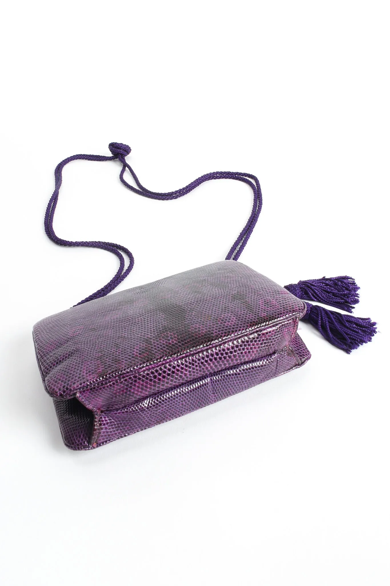 Reptile Leather Mini Clutch Bag