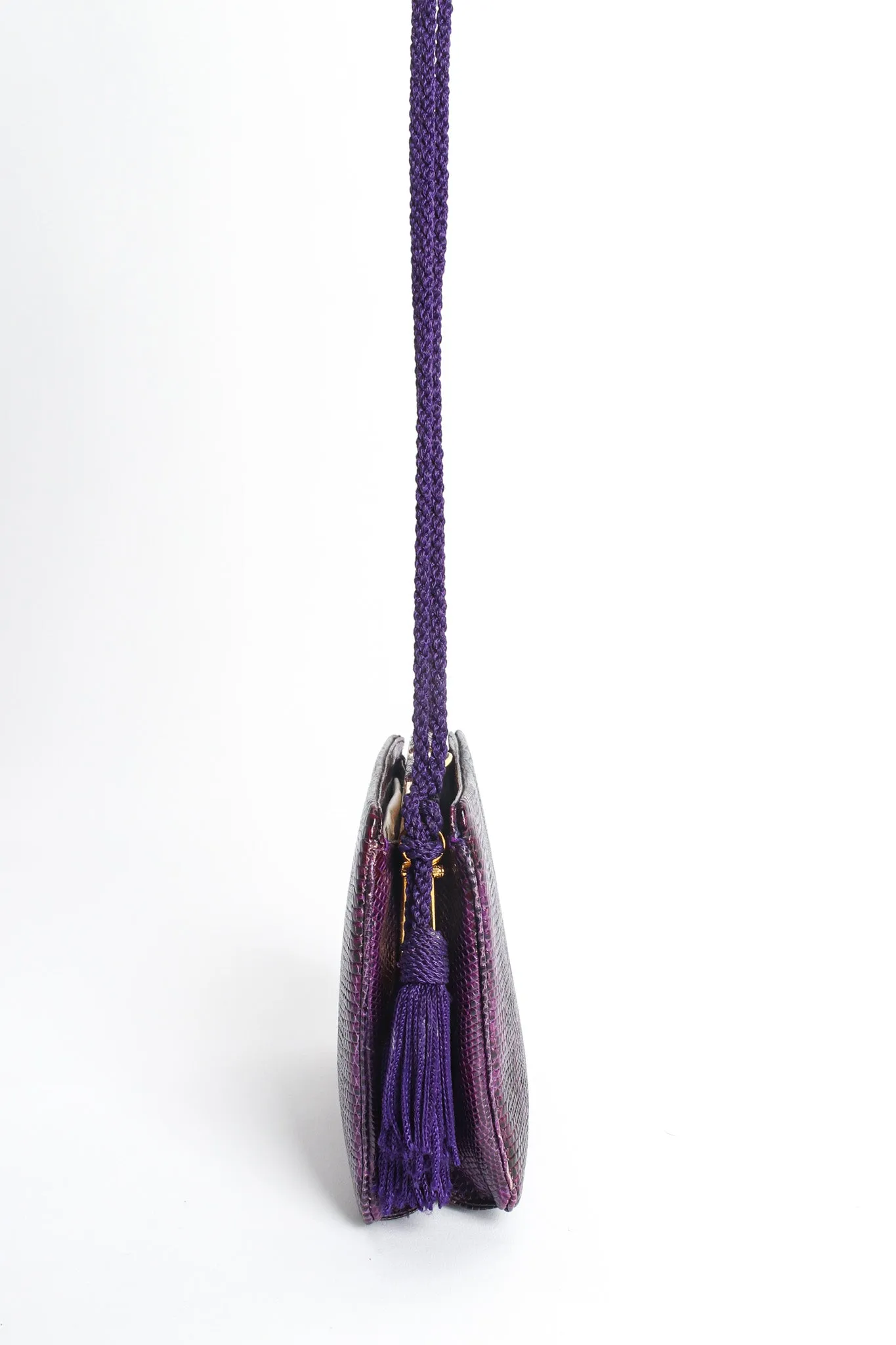 Reptile Leather Mini Clutch Bag