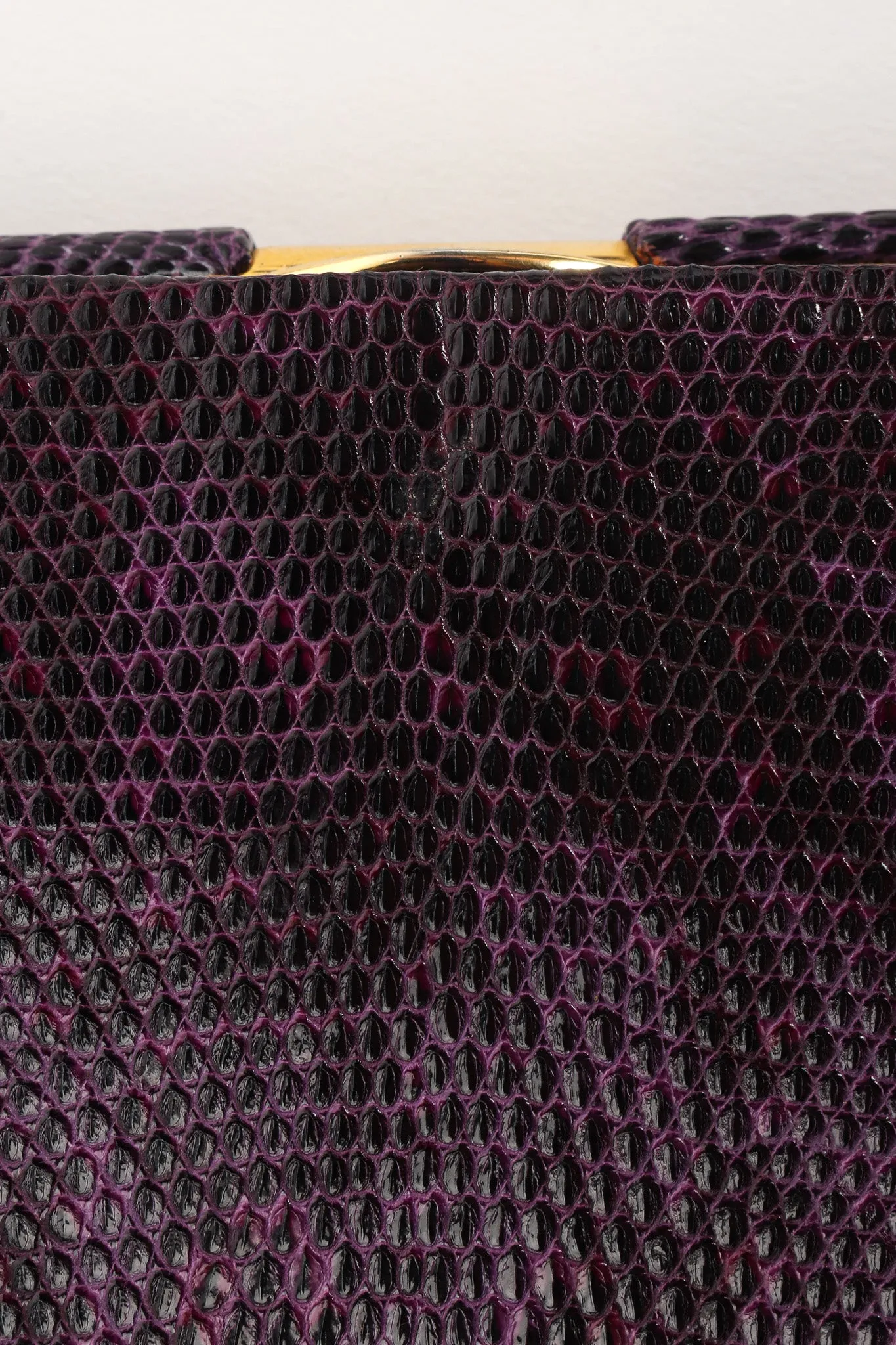 Reptile Leather Mini Clutch Bag