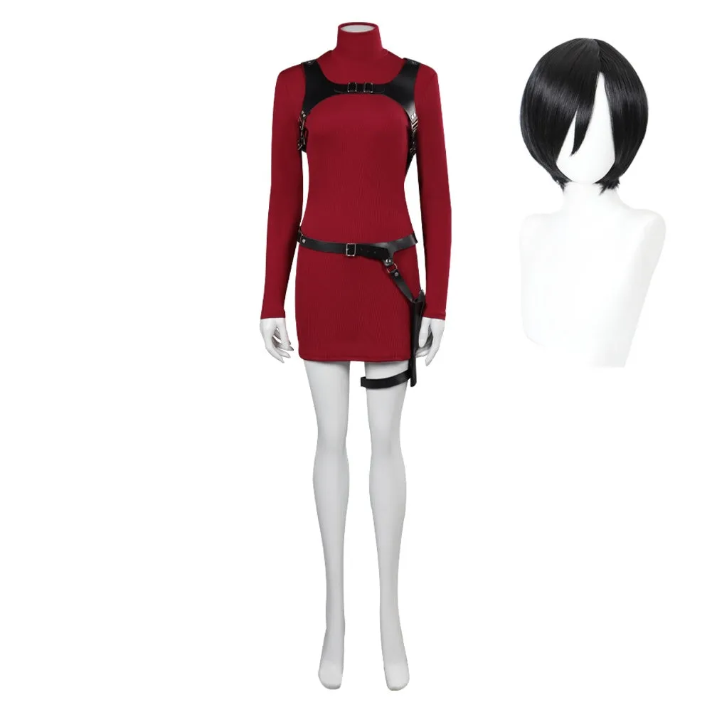 Resident Evil 4 Biohazard RE:4 Ada Wong Cosplay Costume Halloween Carnival Party Suit