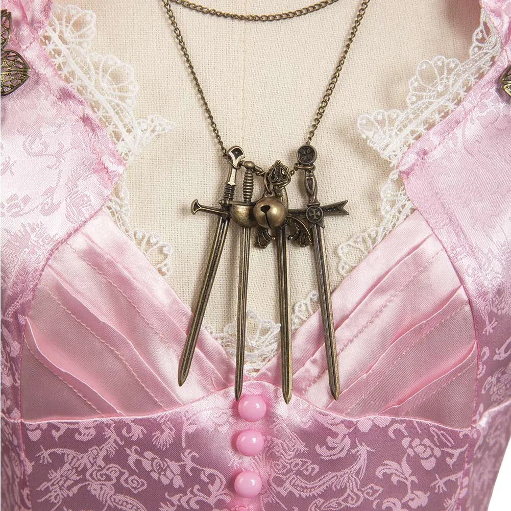 Resident Evil Moth Lady Original Design Cosplay Costume Pink Outfits Halloween Carnival Suit