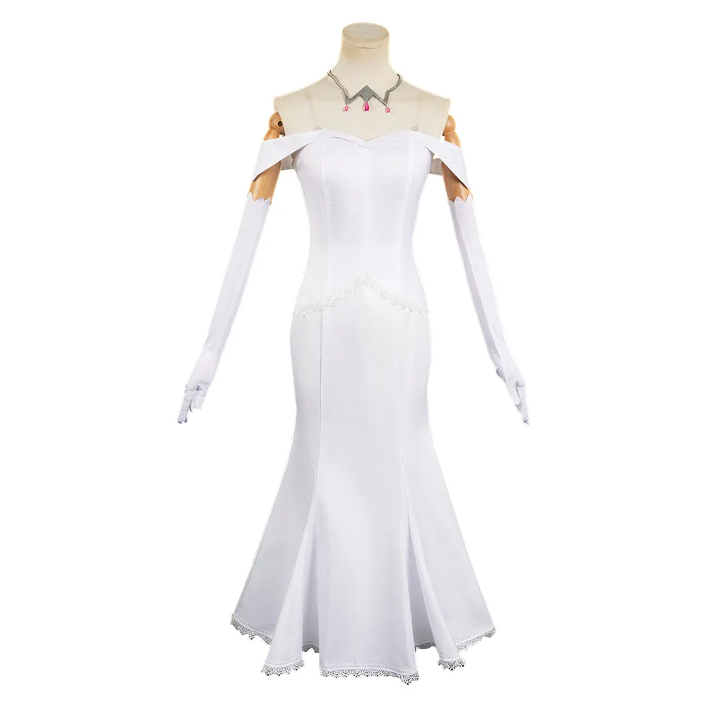 Re:Zero Kara Hajimeru Isekai Seikatsu Emilia White Dress Cosplay Costume Outfits