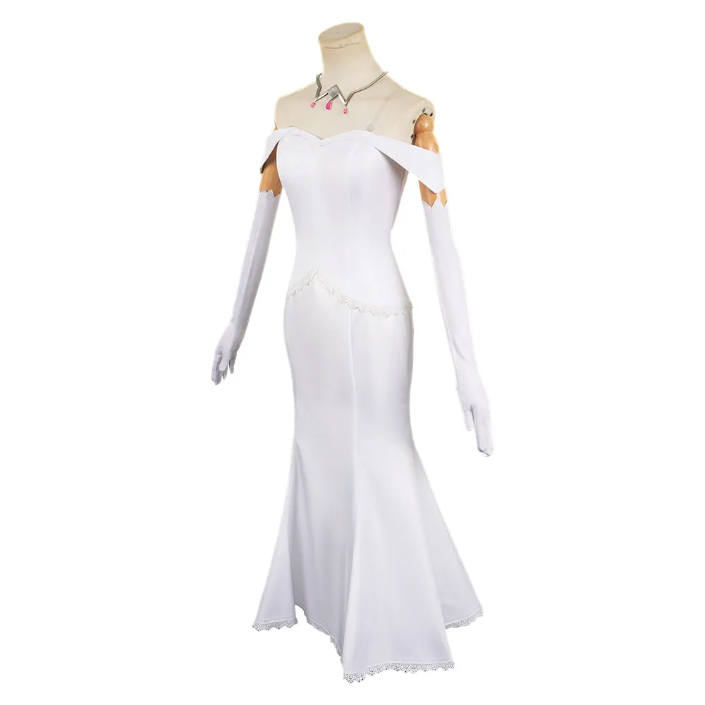 Re:Zero Kara Hajimeru Isekai Seikatsu Emilia White Dress Cosplay Costume Outfits