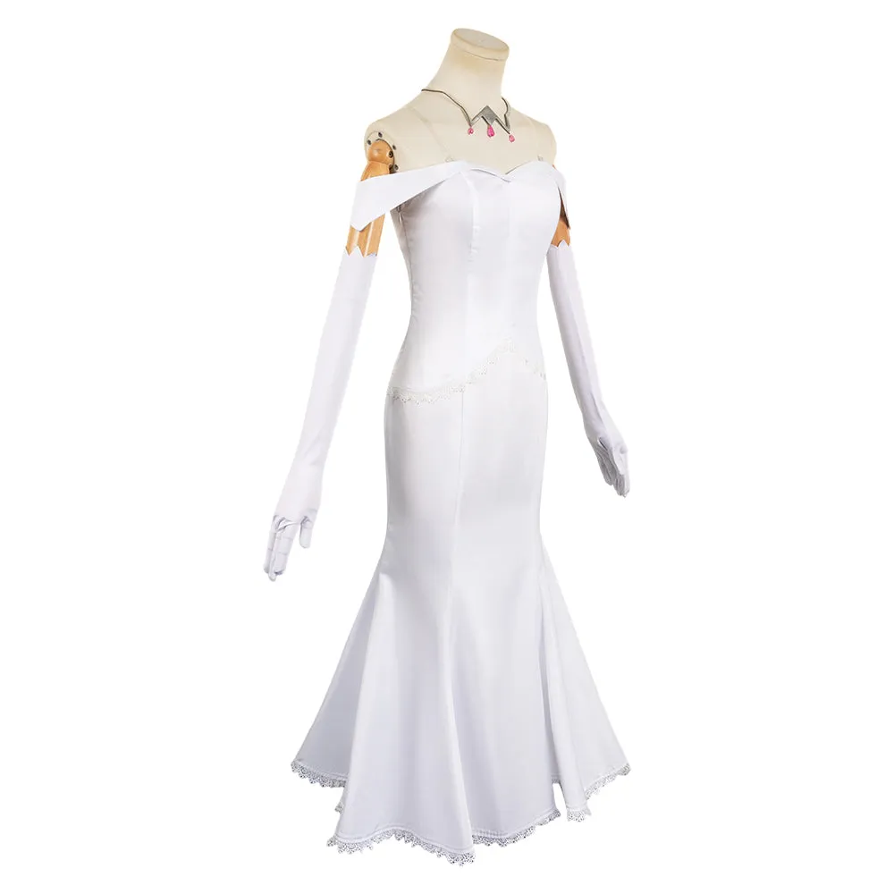 Re:Zero Kara Hajimeru Isekai Seikatsu Emilia White Dress Cosplay Costume Outfits