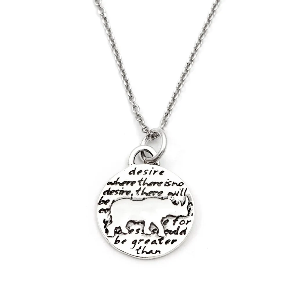 Rhino Necklace (Achievements)-D80SM