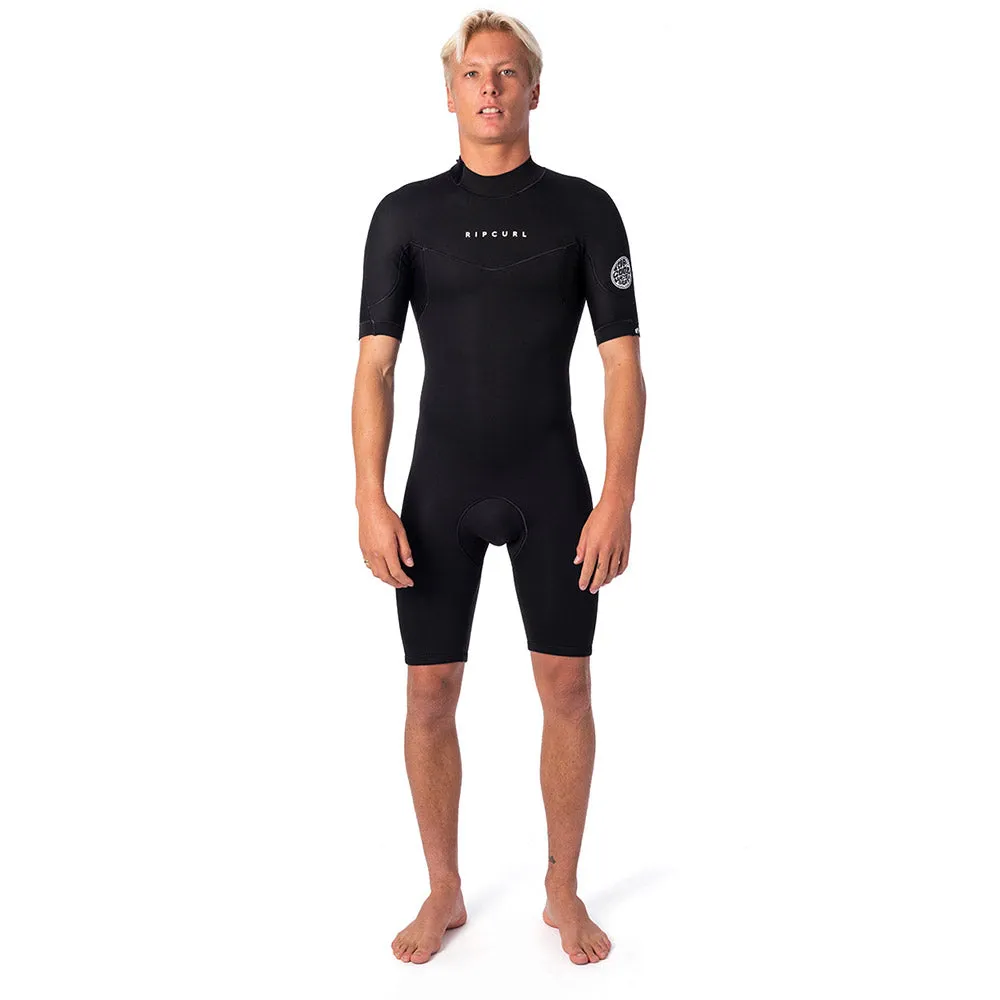 Rip Curl Dawn Patrol 2mm Back Zip Shortie Wetsuit - Black