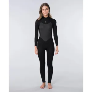 RIP CURL WMS OMEGA 3/2 BACK ZIP BLACK