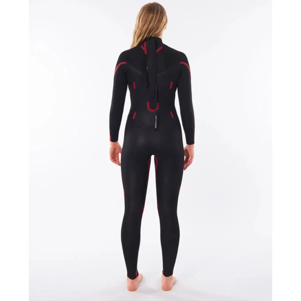 RIP CURL WMS OMEGA 3/2 BACK ZIP BLACK