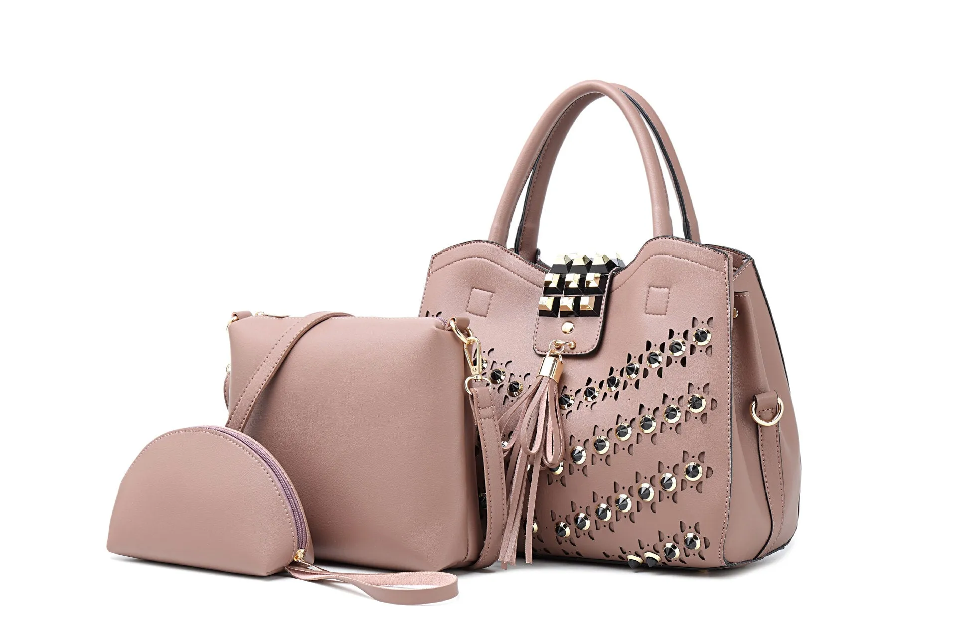 Rivet Female Bag Big Shoulder Bag Lady Handbag