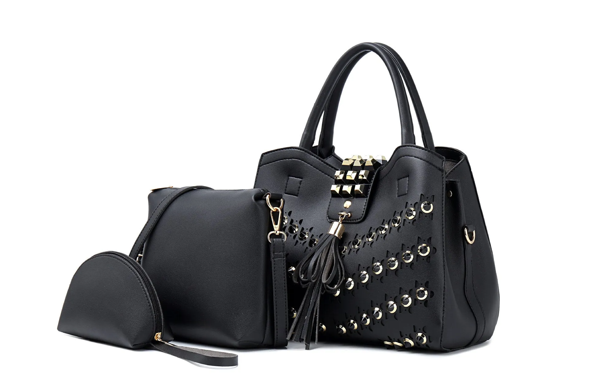 Rivet Female Bag Big Shoulder Bag Lady Handbag