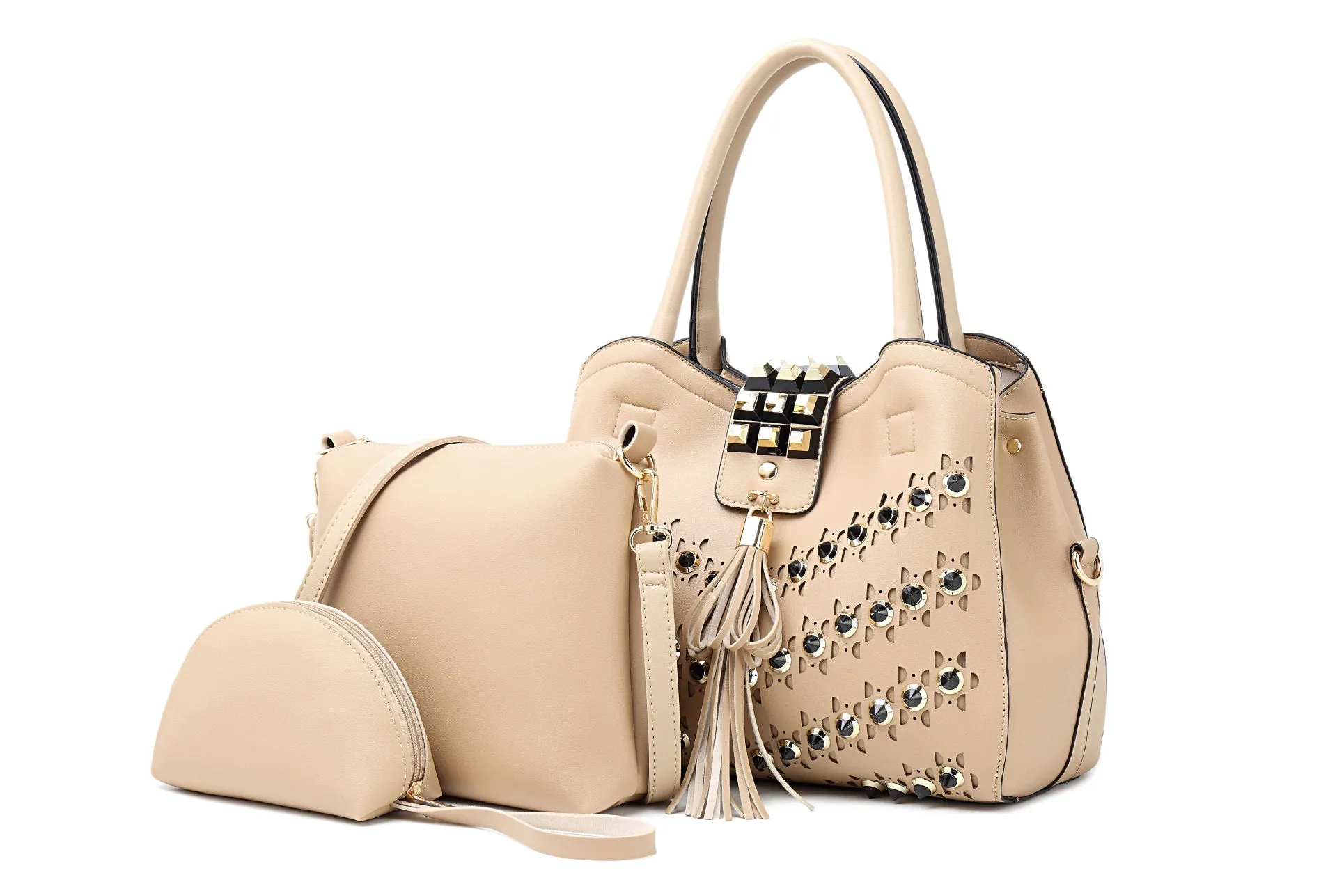Rivet Female Bag Big Shoulder Bag Lady Handbag