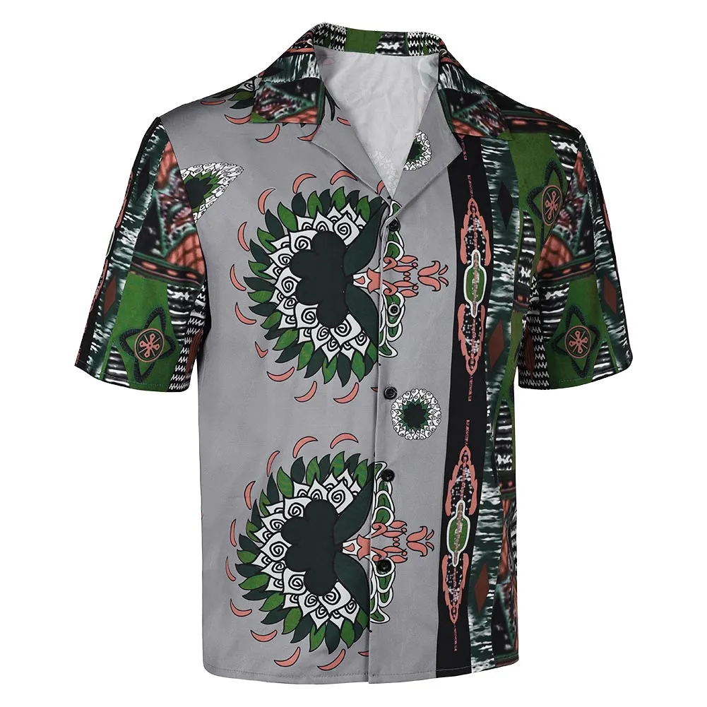 Road House 2024 James Dalton Movie Character Short Sleeve Printed Shirt Cosplay Costume Outfits