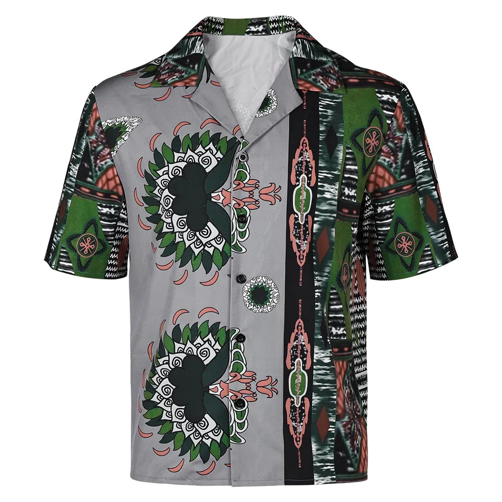 Road House 2024 James Dalton Movie Character Short Sleeve Printed Shirt Cosplay Costume Outfits