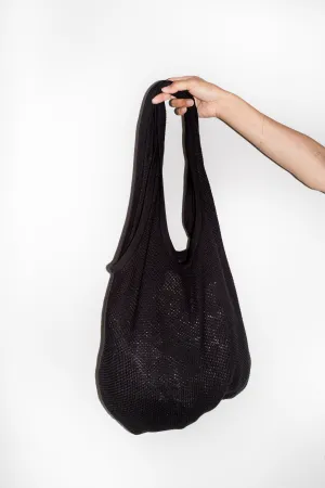 Robby Knit Tote in Black