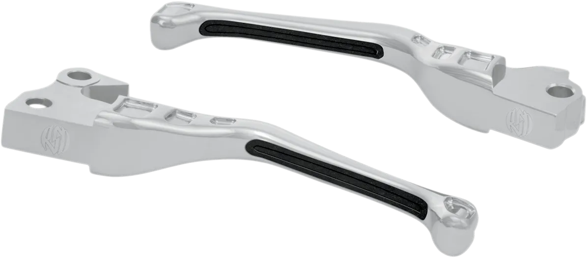 RSD 0062-4010-BM Avenger Brake/Clutch Lever Set - Contrast Cut