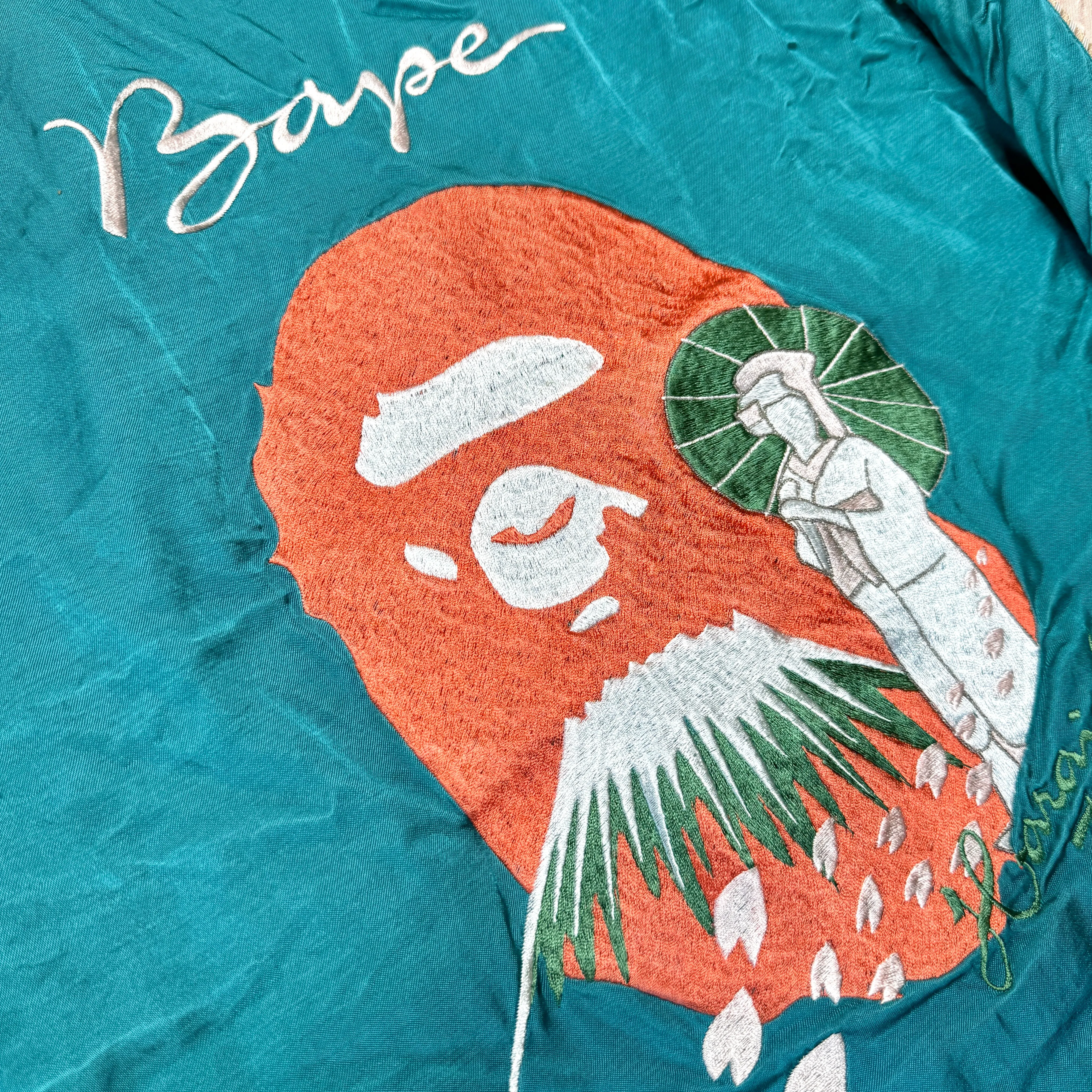 [S] Bape Mt. Fuji Ape Head Souvenir Jacket