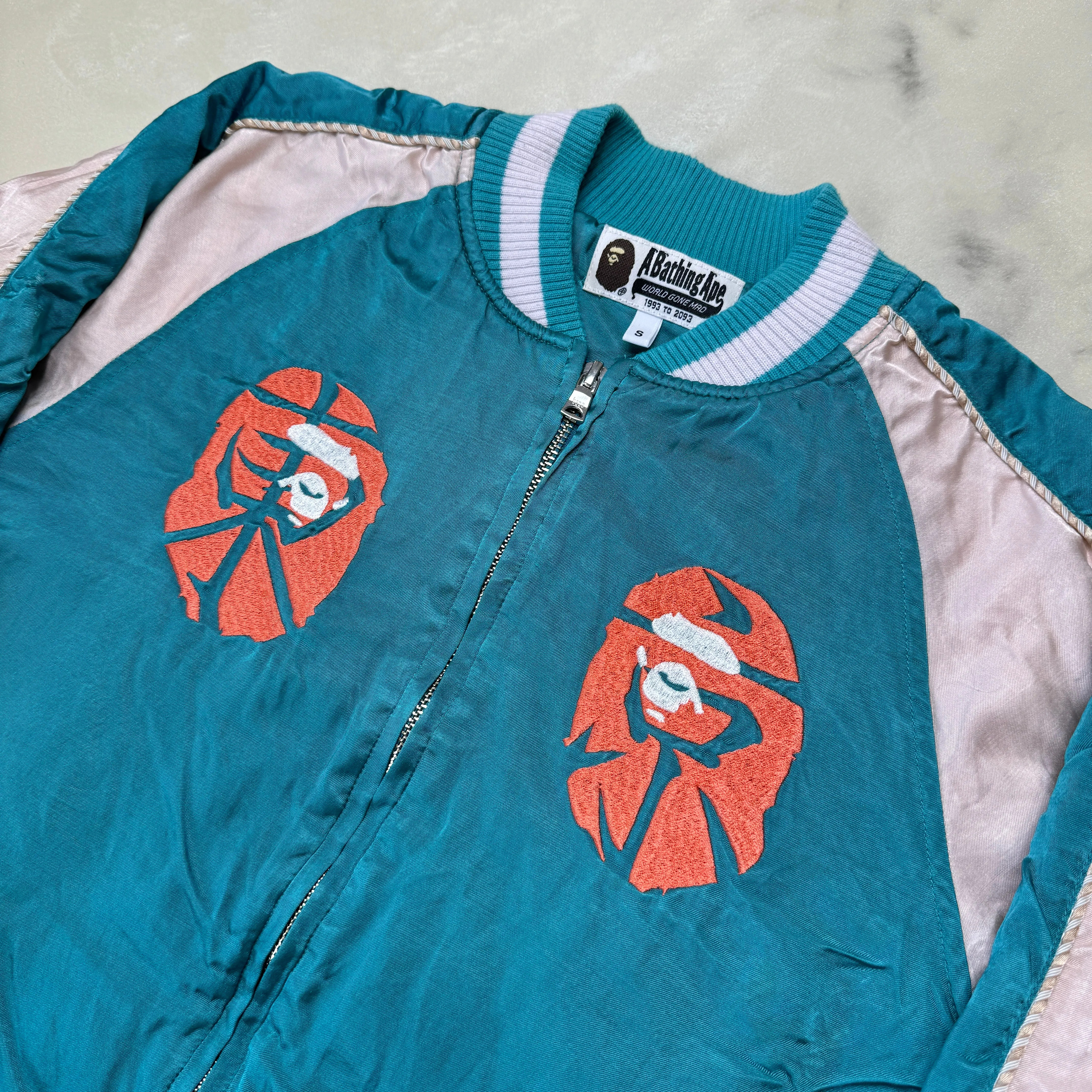 [S] Bape Mt. Fuji Ape Head Souvenir Jacket