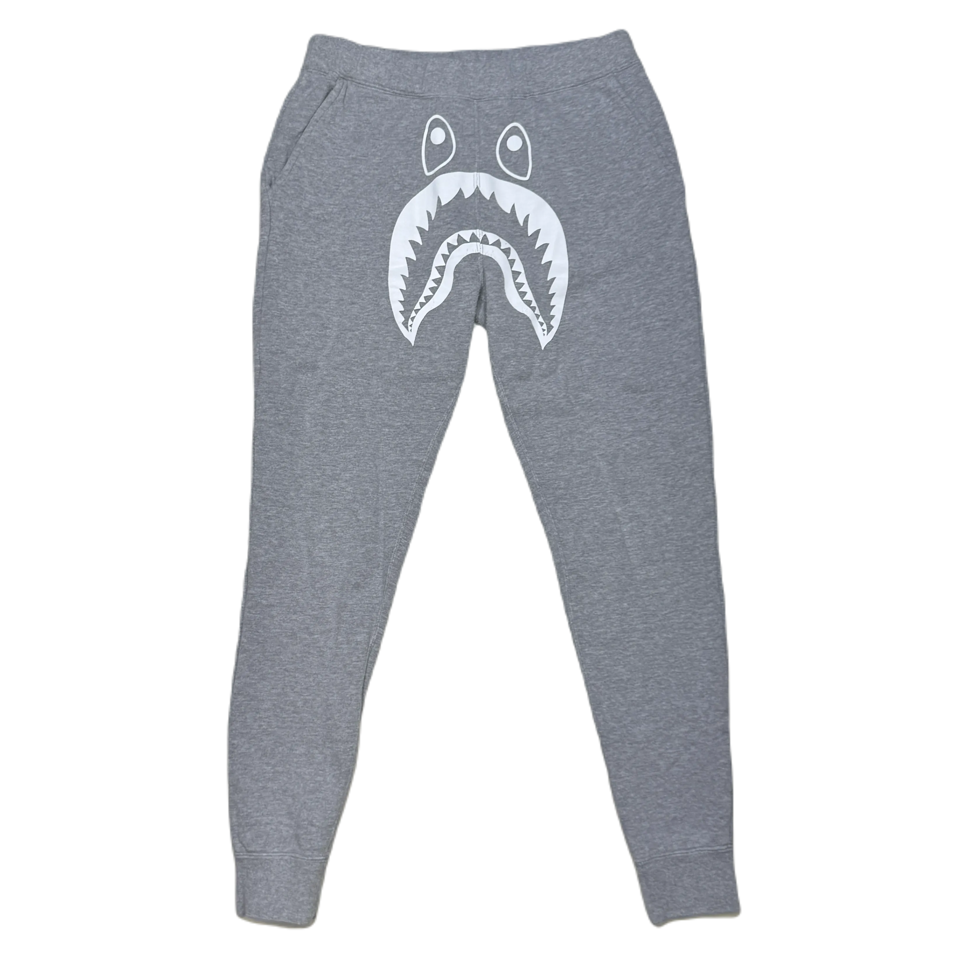 [S] Bape White Shark Face Sweatpants