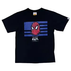 [S] Bape x Spider-Man Collab Ape Head Tee
