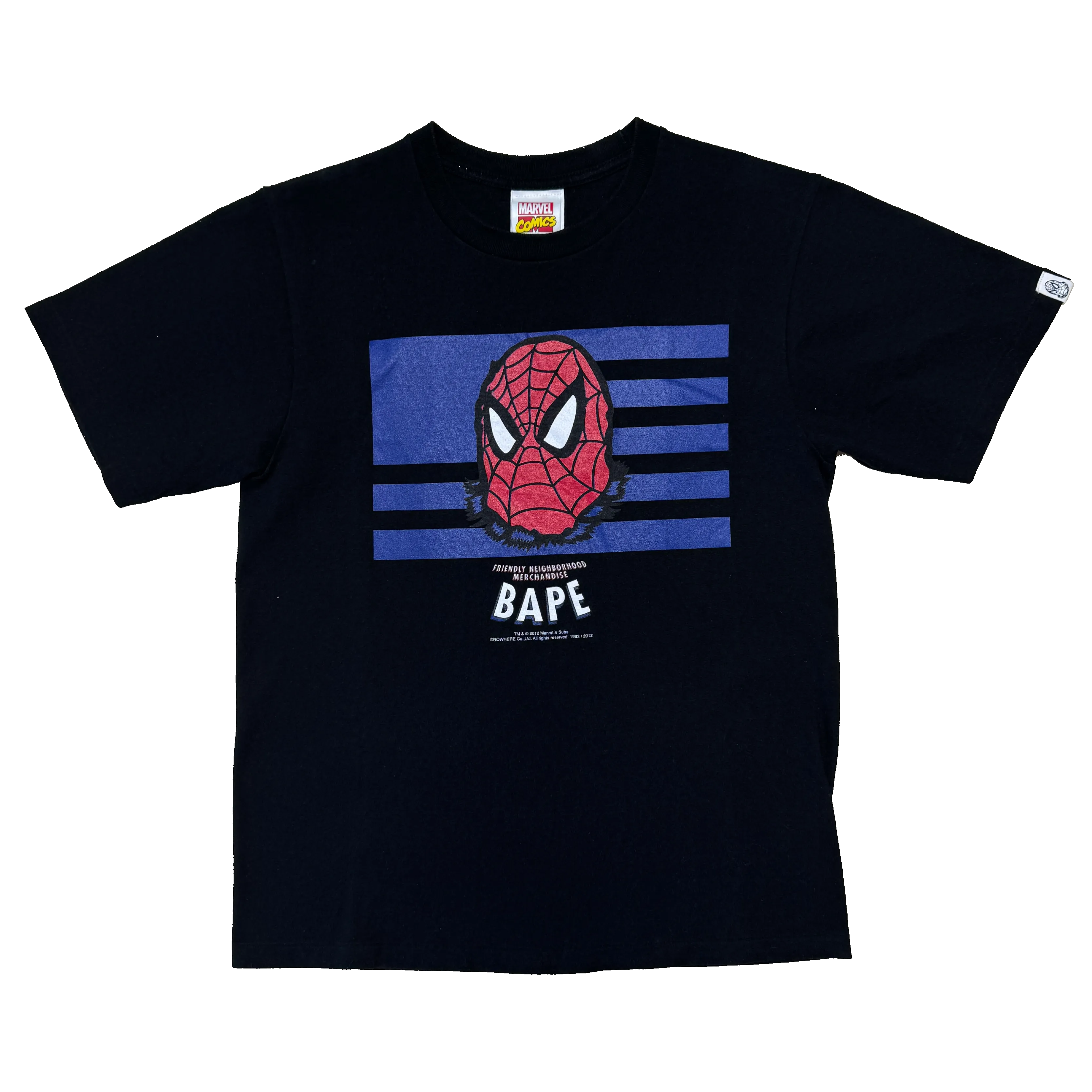 [S] Bape x Spider-Man Collab Ape Head Tee