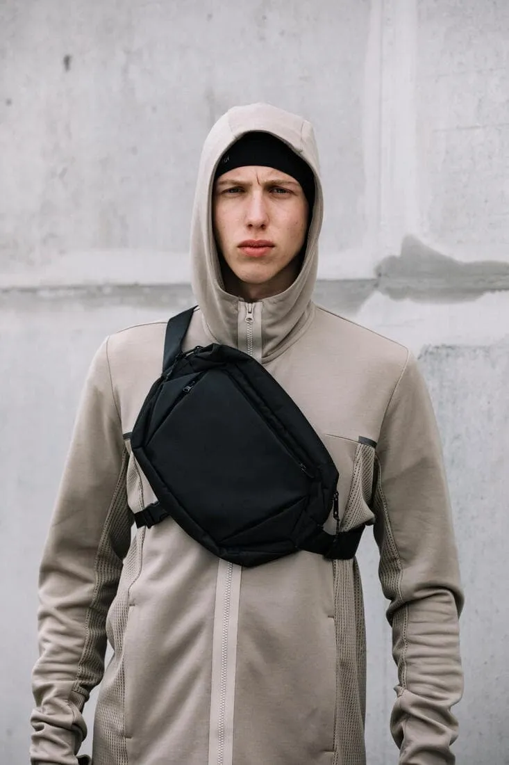 SAC BANANE MESSENGER - MARCHE URBAINE - ACTIV MBLTY NOIR