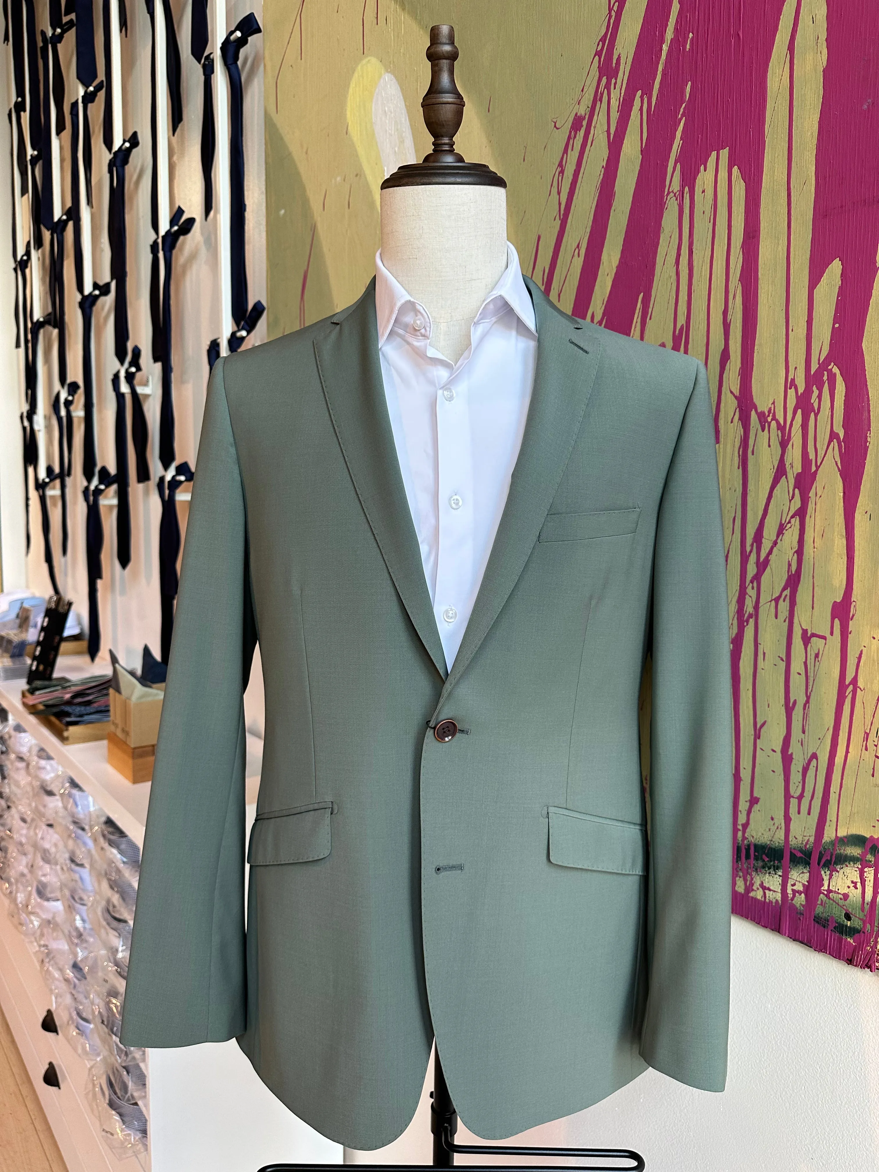 Sage Green Premium Suit Coat