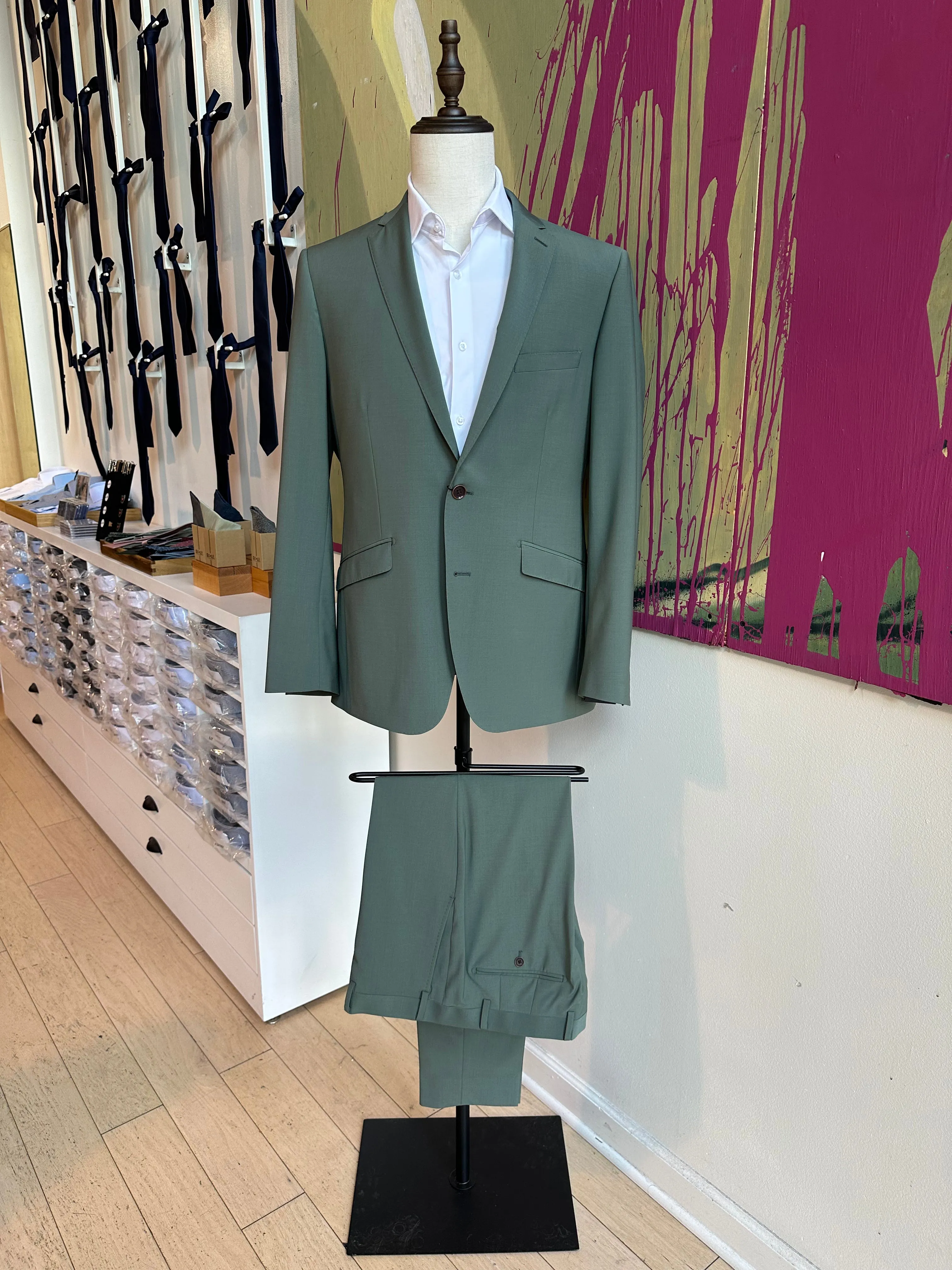 Sage Green Premium Suit Coat