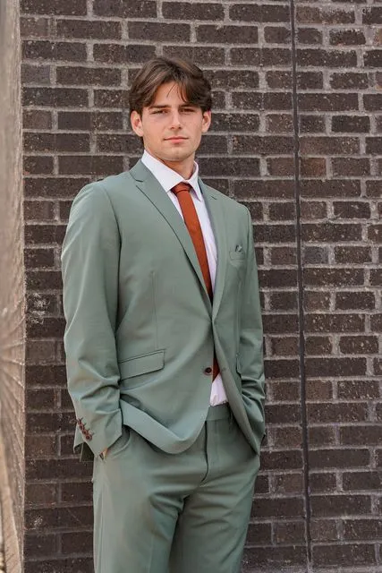 Sage Green Premium Suit Coat