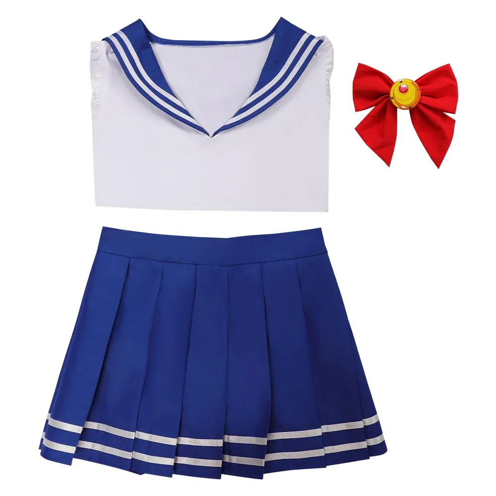 Sailor Moon  Cosplay Costume Sailor Suit Uniform Skirt Outfits Halloween Carnival Suit