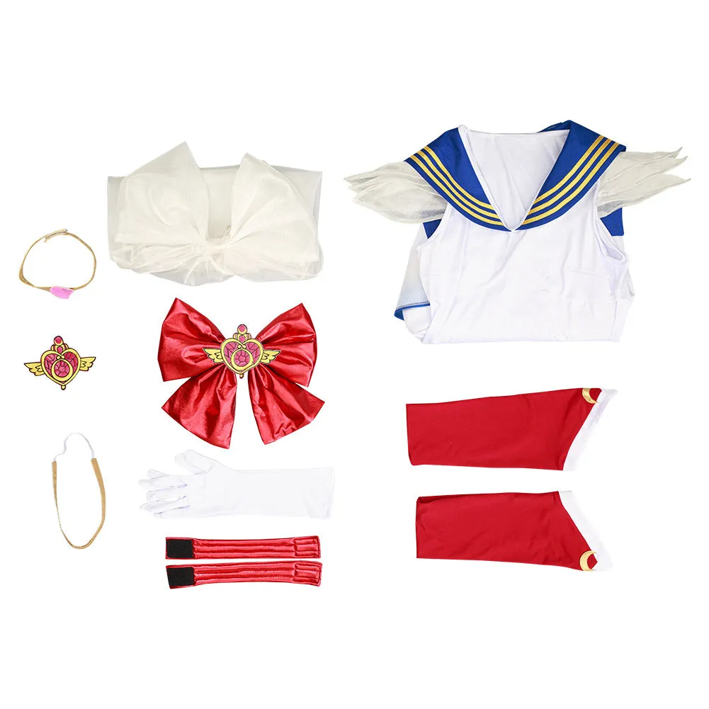 Sailor Moon Halloween Carnival Costume Eternal Tsukino Usagi Cosplay Costume Dress Outfits
