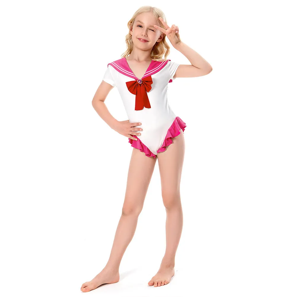 Sailor Moon Tsukino Usagi Small Lady Serenity Cosplay Costume Kids Children Swimsuit Swimwear Halloween Carnival Suit-cossky®