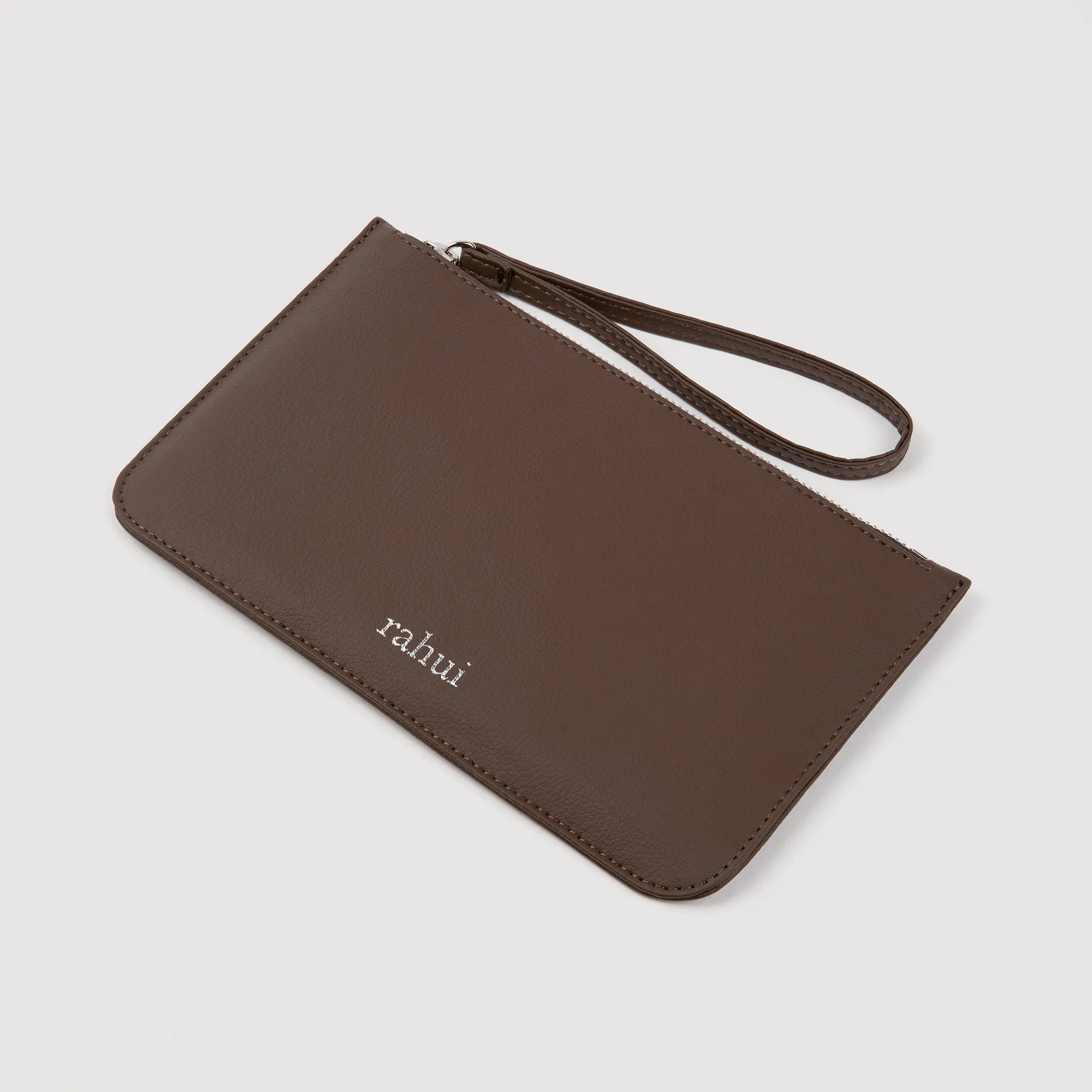 Sakura Piñatex Leather Vegan Mini Clutch | Brown