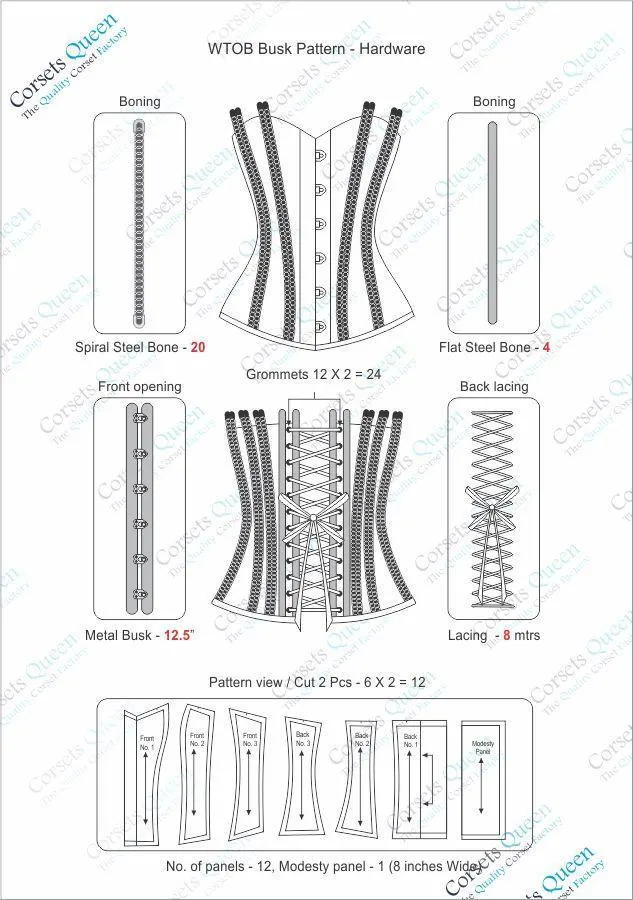 Santos Waist Training Overbust Corset