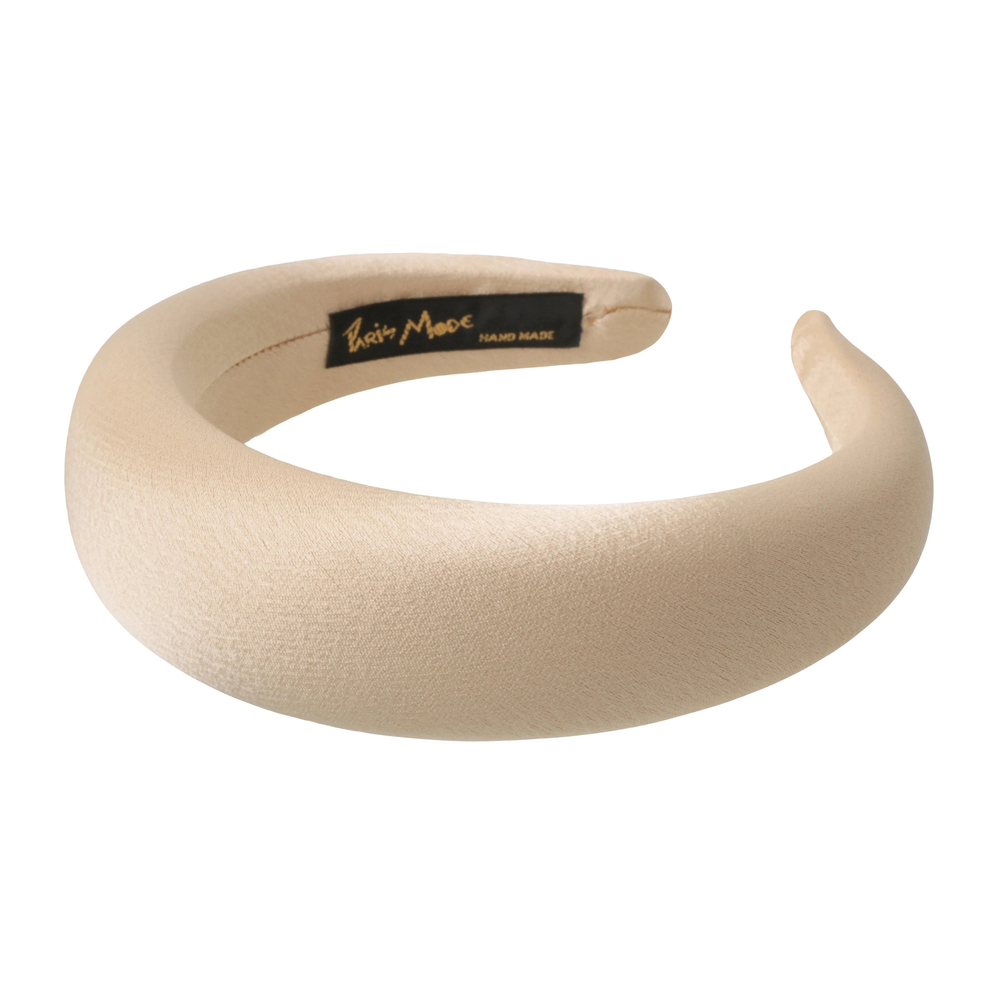 Satin 4 cm Padded Gold Headband