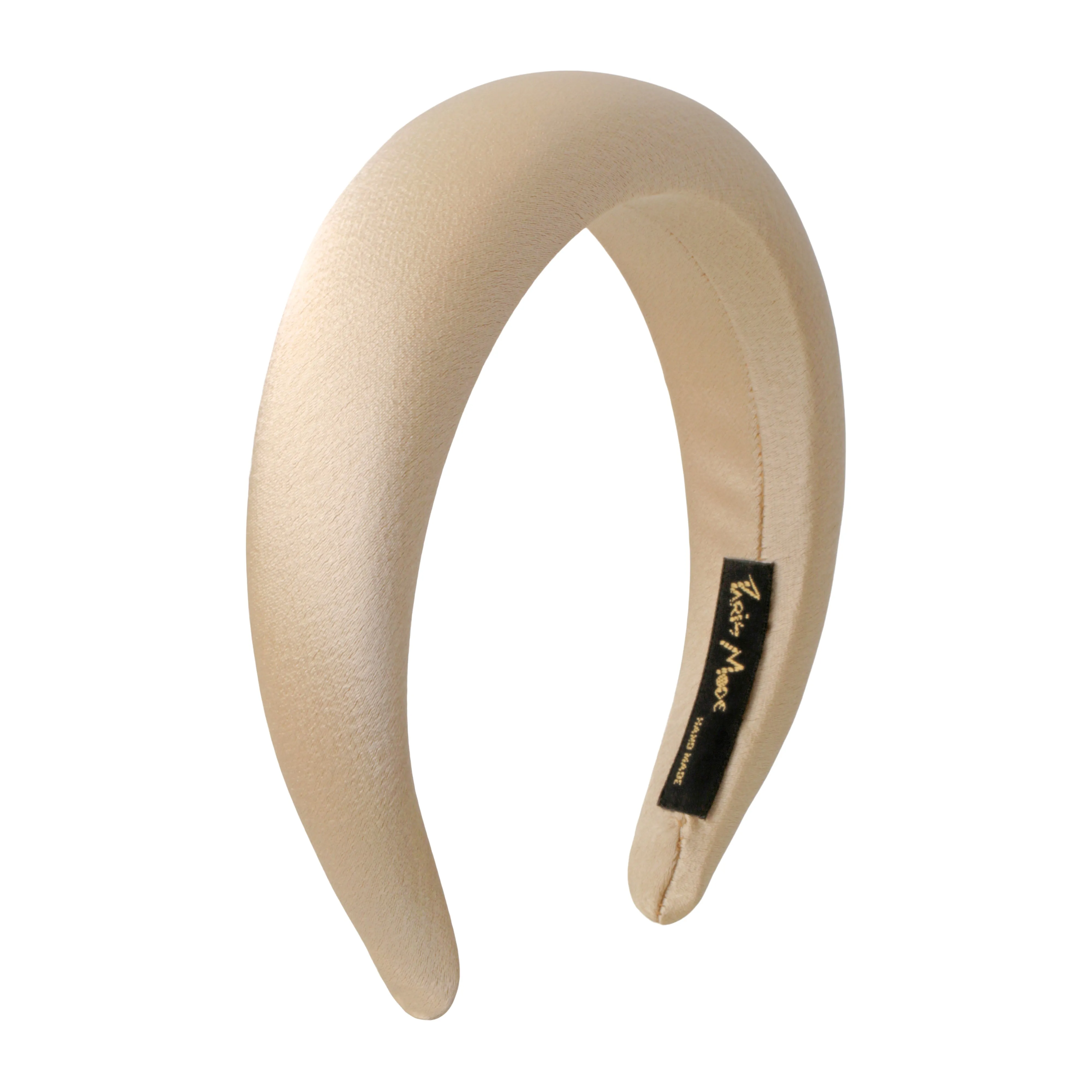 Satin 4 cm Padded Gold Headband