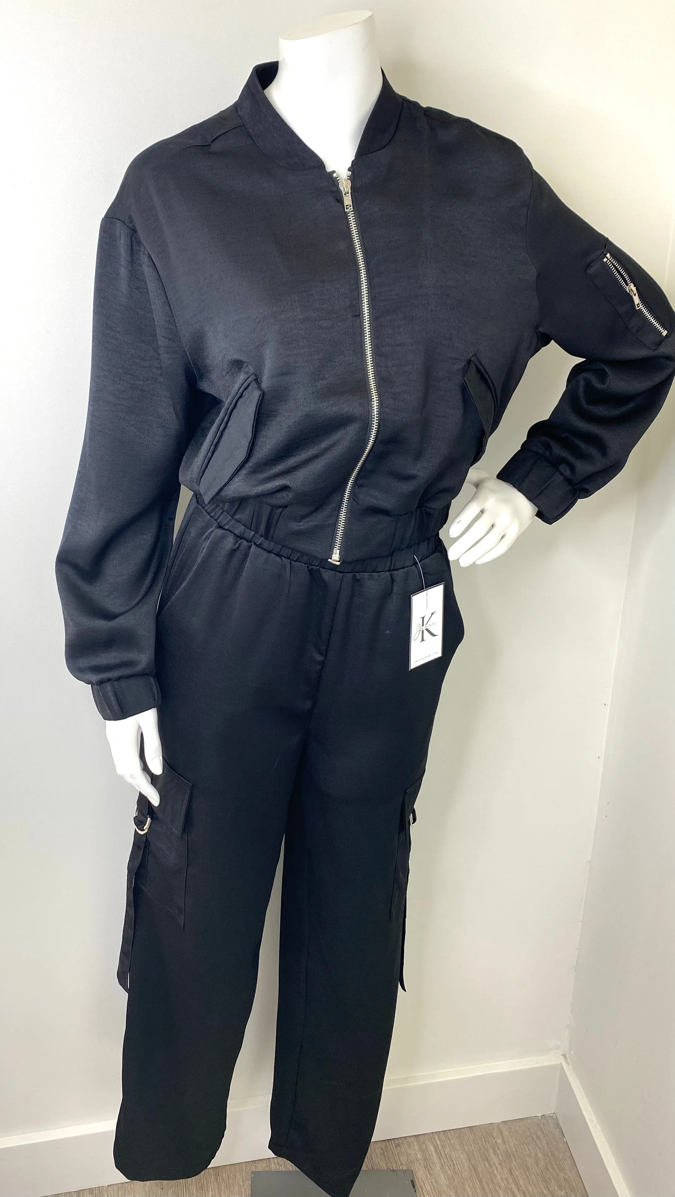 Satin Bomber Jacket