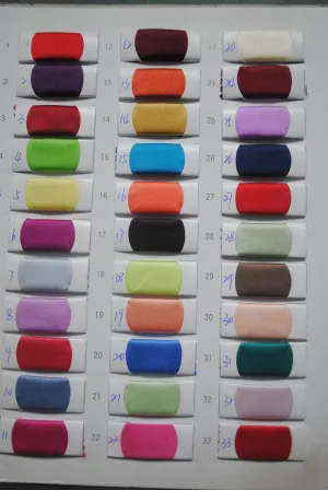 Satin Color Chart
