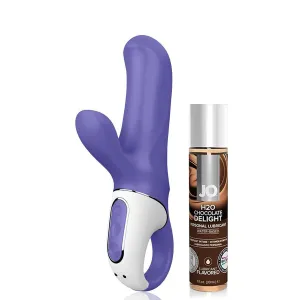Satisfyer Vibes Magic Bunny G-spot Clitoral Vibrator   30ml Chocolate Glide