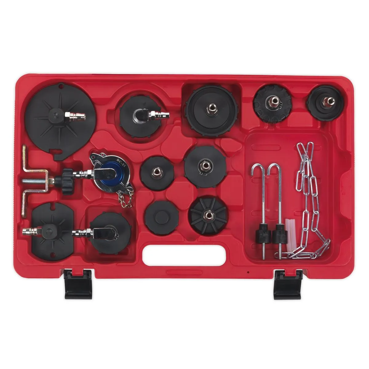 Sealey Brake & Clutch Bleeder Cap Set Universal European Automotive Garage